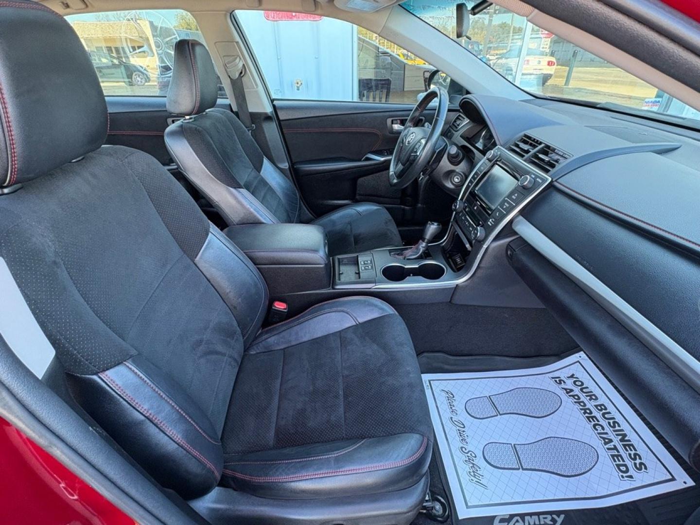 2016 RED TOYOTA CAMRY XSE (4T1BF1FK7GU) with an 2.5L engine, Automatic transmission, located at 501 E. Columbia St., Springfield, OH, 45503, (800) 262-7122, 39.925262, -83.801796 - **2016 Toyota Camry XSE - Only 92K Miles, 26 Service Records and New Tires!** Check out this SHARP 2016 Toyota Camry XSE! Powered by a fuel-efficient 2.5L 4-cylinder engine, this sporty sedan offers the perfect combination of comfort, reliability, and style! With only 92K miles, 2 previous owne- Photo#18